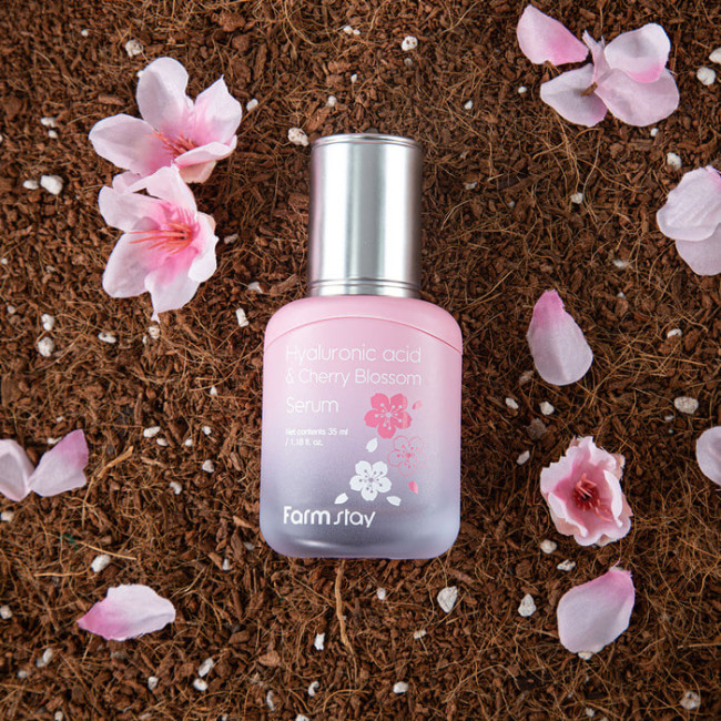 Сыворотка для лица FarmStay Hyaluronic Acid & Cherry Blossom Serum 35ml, фото 3 Сыворотка для лица FarmStay Hyaluronic Acid & Cherry Blossom Serum 35ml, фото 3